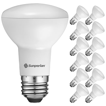 BR20 LED Flood Light Bulbs 6W (50W Equivalent) 550LM Dimmable E26 Base 12-Pack